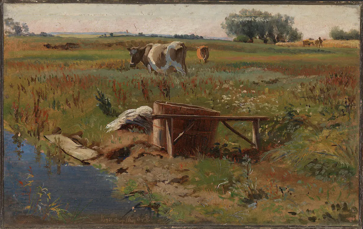Paysage avec des vaches - Johan Thomas Lundbye