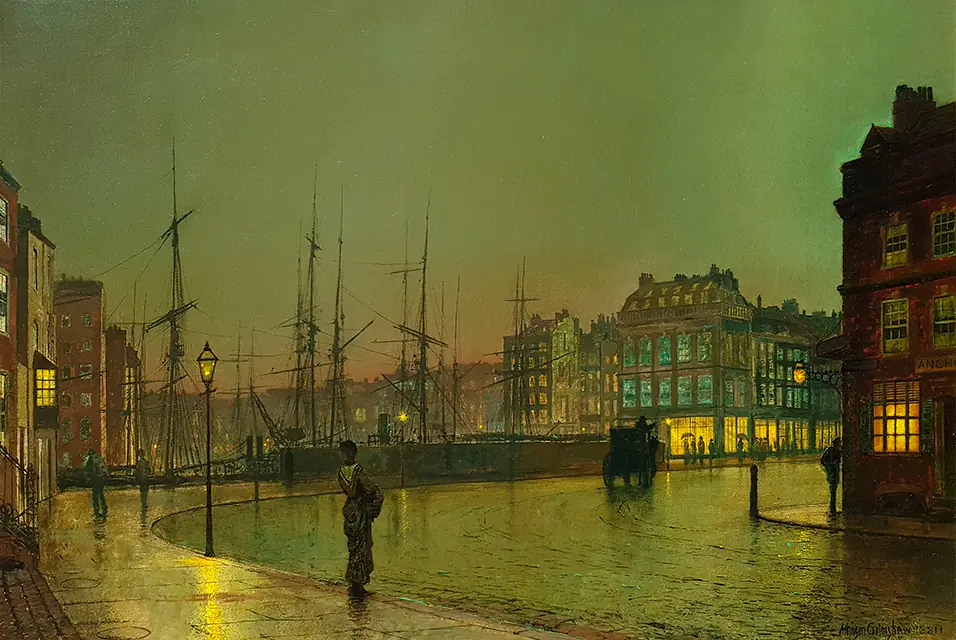 Bateaux à Greenock - John Atkinson Grimshaw