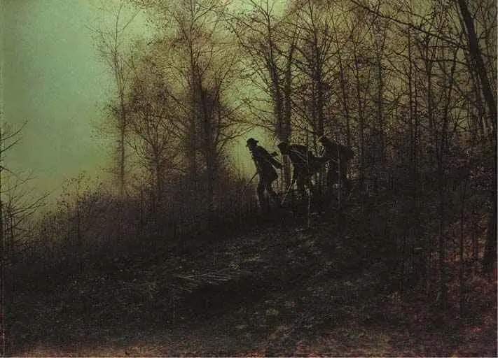 Les Braconniers - John Atkinson Grimshaw