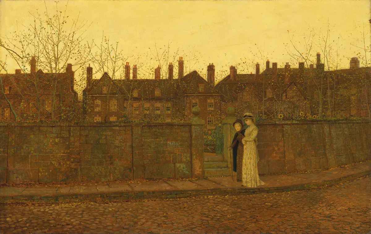 Dans le crépuscule doré - John Atkinson Grimshaw