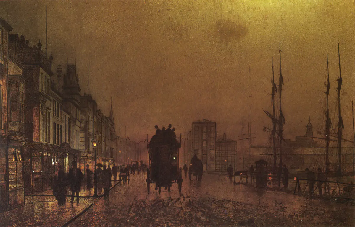 Les Docks de Glasgow - John Atkinson Grimshaw