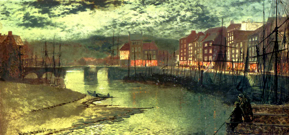 Les Docks de Whitby - John Atkinson Grimshaw