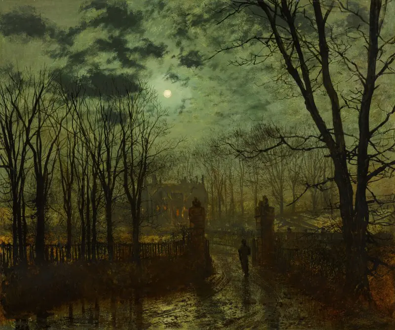 À la grille du parc - John Atkinson Grimshaw