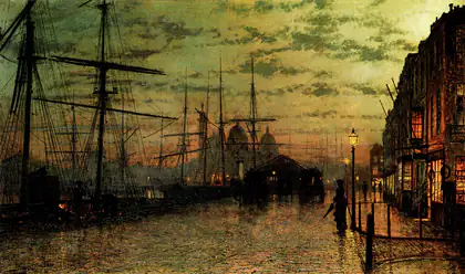 Humber Docks, Hull - John Atkinson Grimshaw