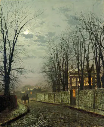 Une lune d’hiver - John Atkinson Grimshaw