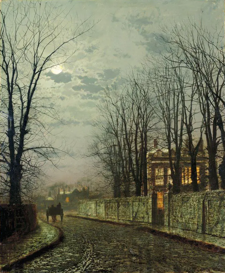Une lune d’hiver - John Atkinson Grimshaw