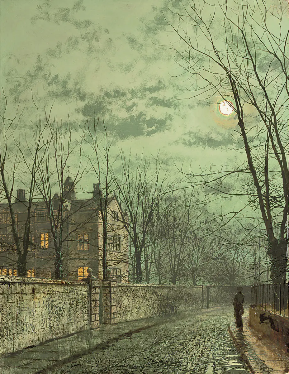 Sous les rayons de lune - John Atkinson Grimshaw