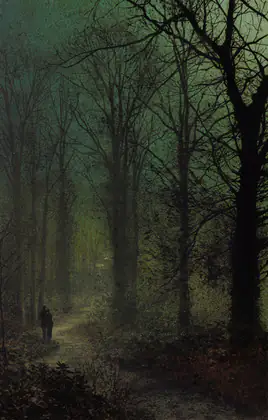 À travers le bois - John Atkinson Grimshaw