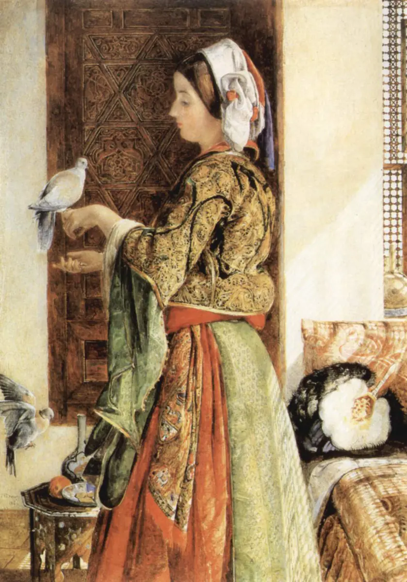 La Colombe captive, Le Caire - John Frederick Lewis
