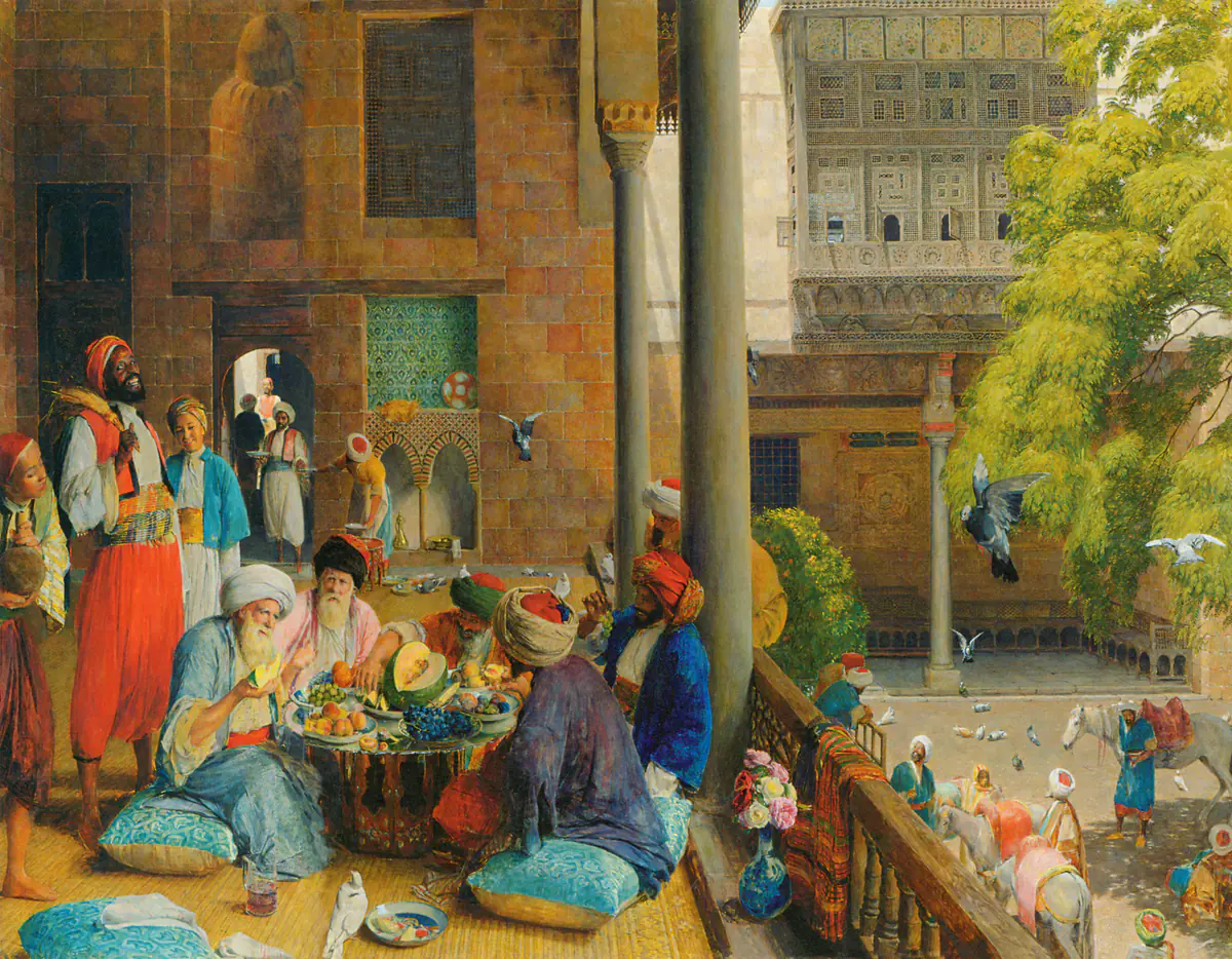 Le Repas de midi, Le Caire - John Frederick Lewis