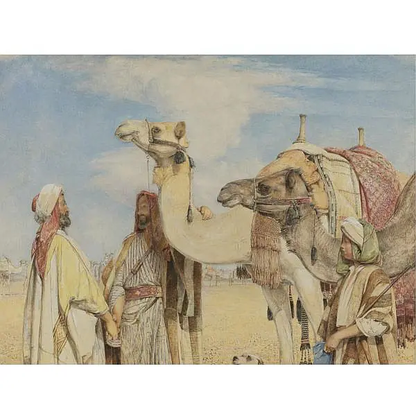 Salutations dans le désert - John Frederick Lewis