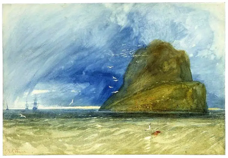 Bass Rock - John Sell Cotman