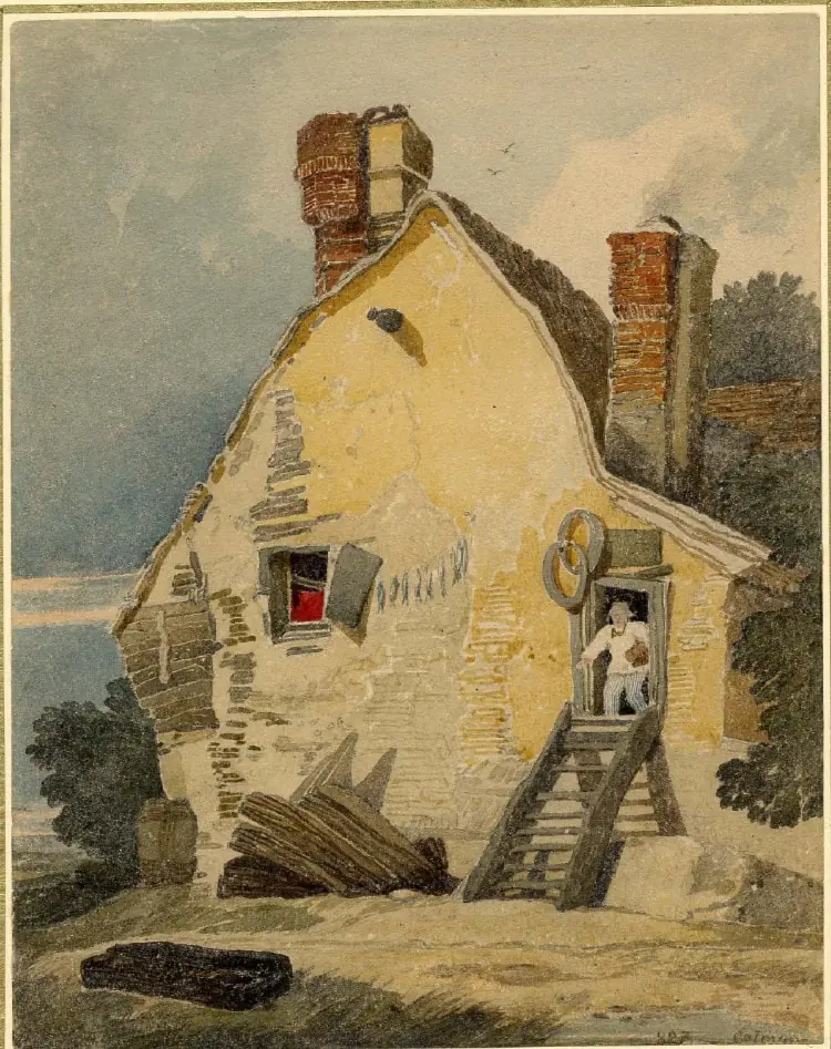 La Maison d’un pêcheur à Thorpe - John Sell Cotman