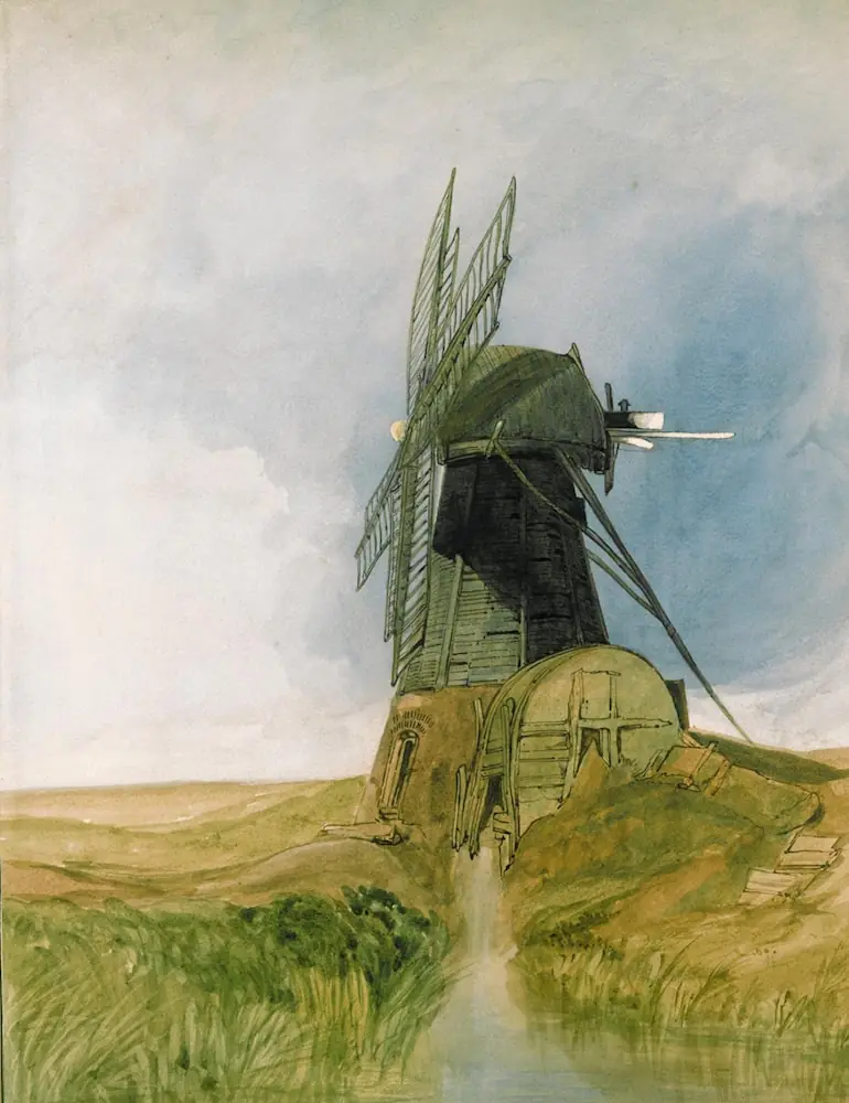 Le Moulin de drainage - John Sell Cotman