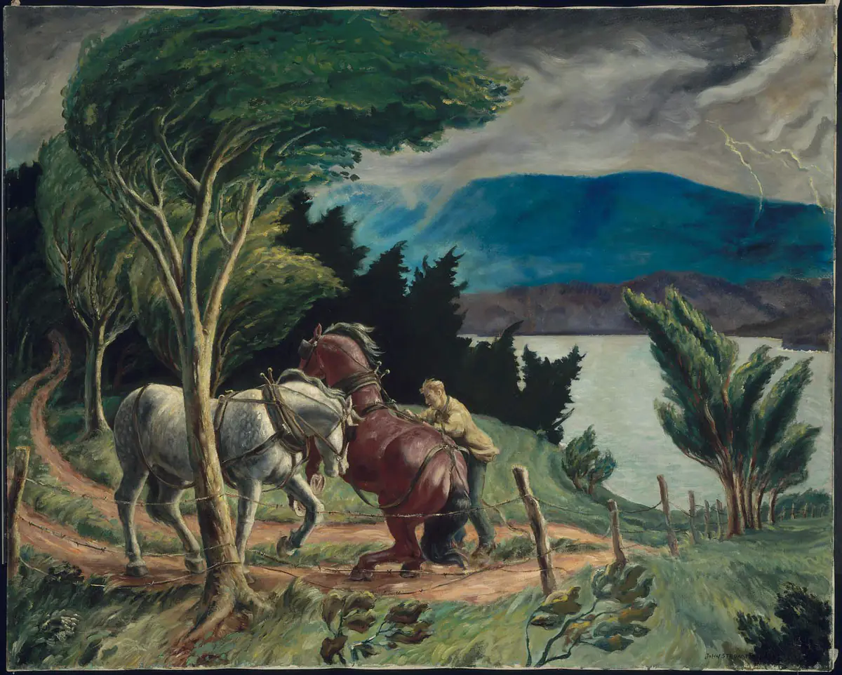 Tempête sur le lac Otsego - John Steuart Curry