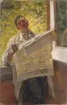 Lire le journal - José Malhoa