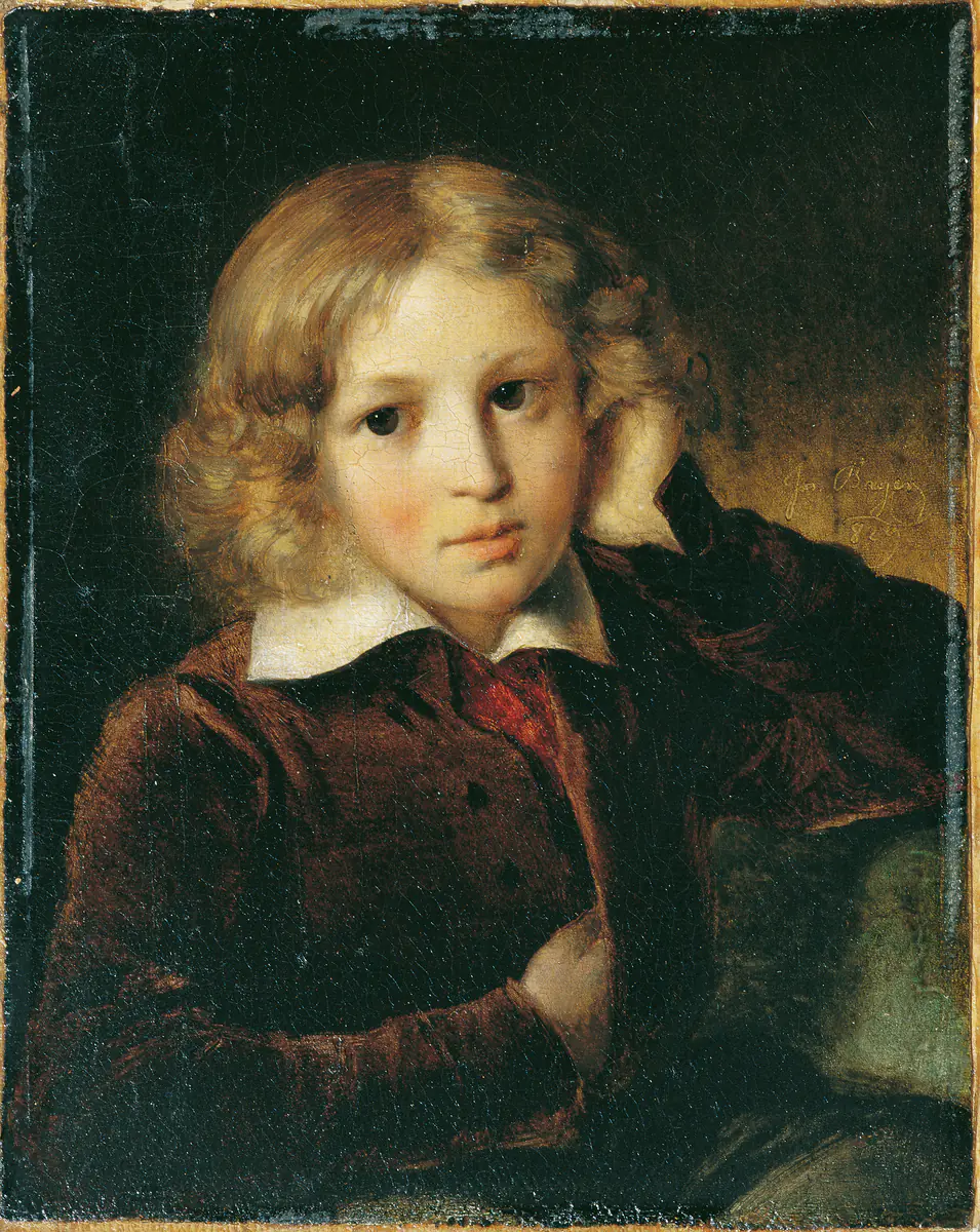 Portrait d'un garçon - Josef Bayer