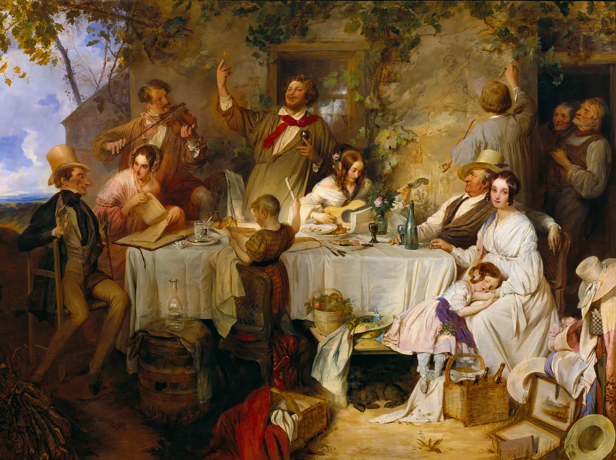 Femmes du vin et chant - Josef Danhauser