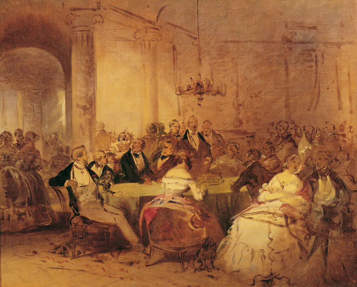 Scène sociale - Josef Danhauser