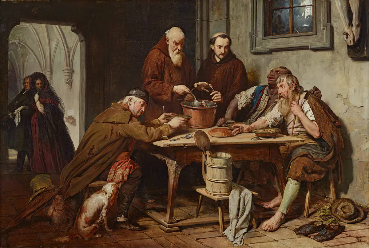 La Soupe du Monastère - Josef Danhauser