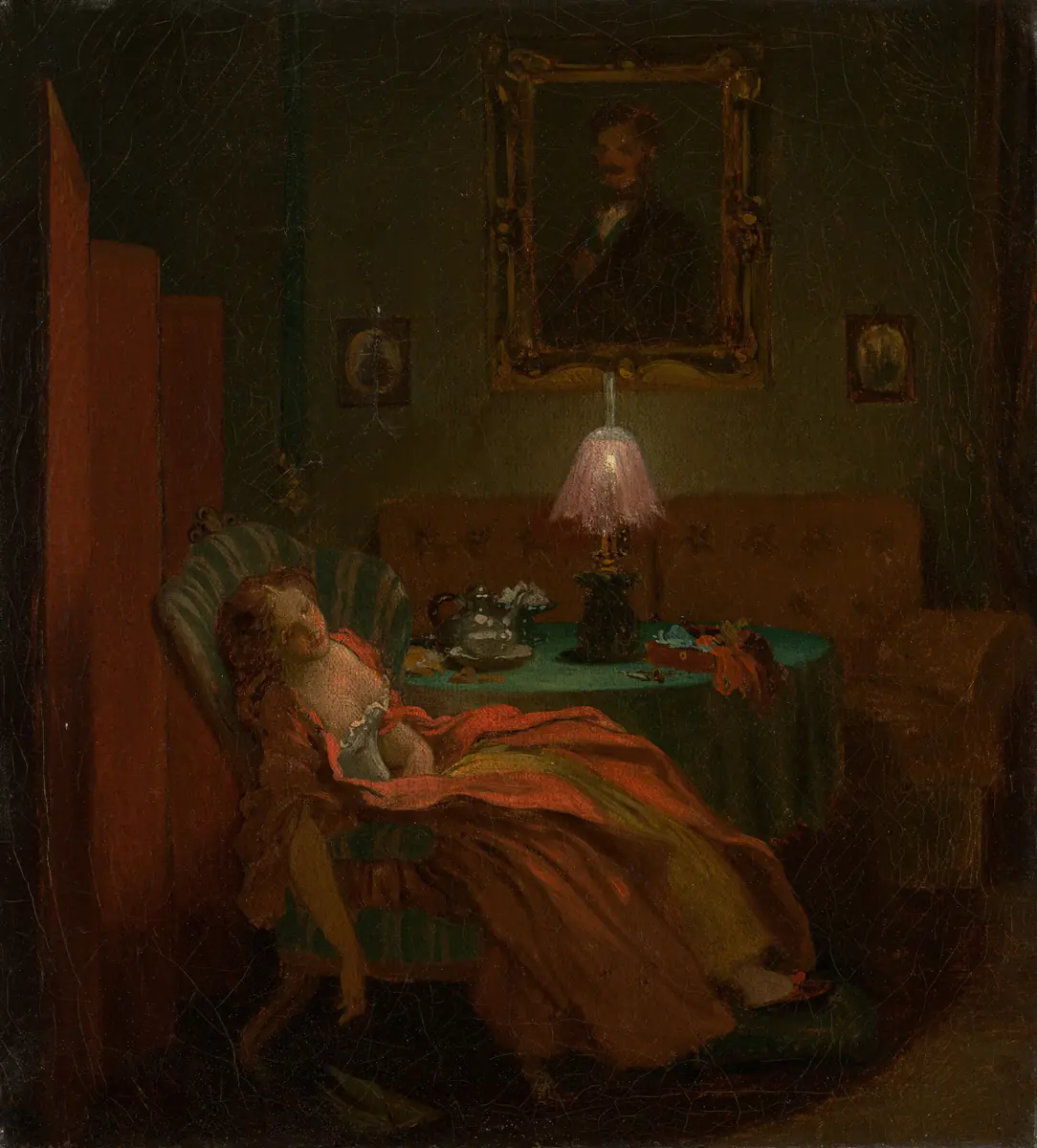 En lisant - Josef Mánes