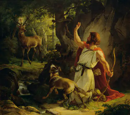 La conversion de Saint-Eustache - Joseph Binder