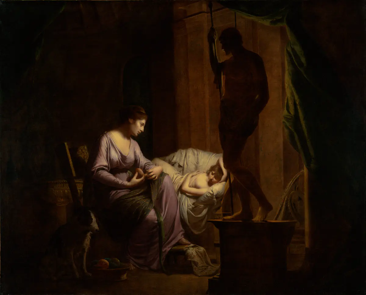 Pénélope dénouant sa toile - Joseph Wright of Derby