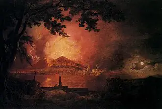 Le Vésuve en éruption — composition de 1777–1780 - Joseph Wright of Derby
