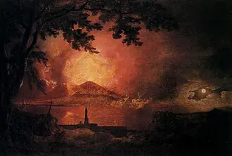 Le Vésuve en éruption — composition de 1777–1780 - Joseph Wright of Derby