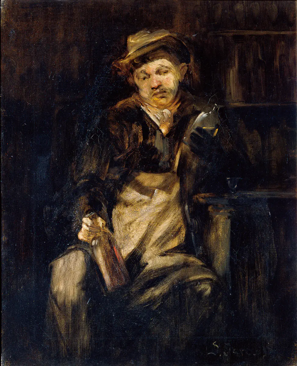 L'ivrogne - Jozef Israëls