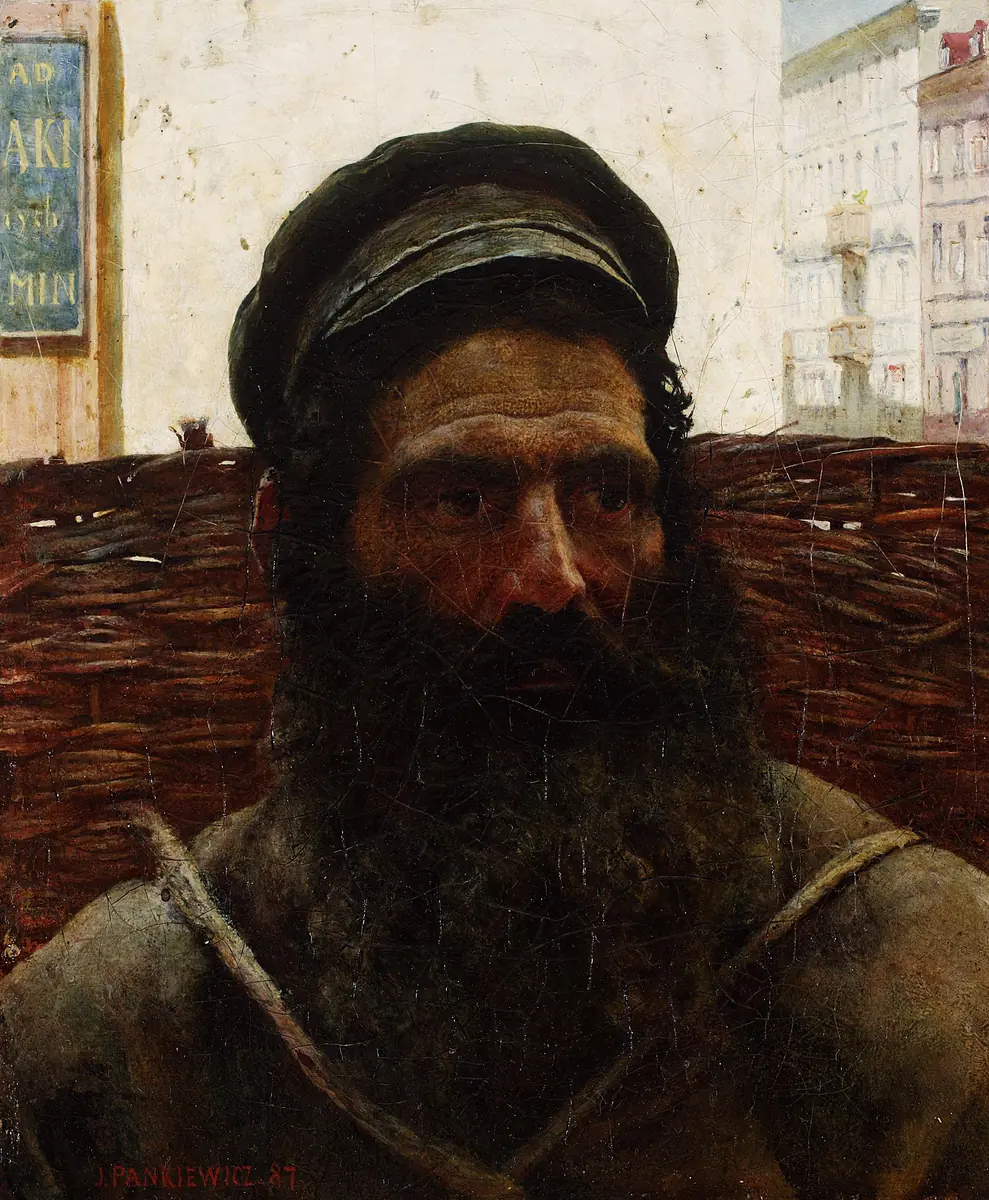 Juif avec un panier. - Józef Pankiewicz