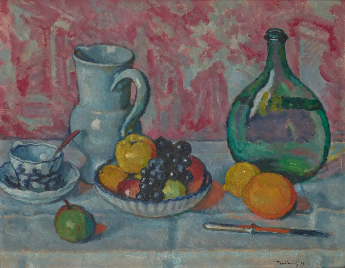 Nature morte avec un couteau - Józef Pankiewicz