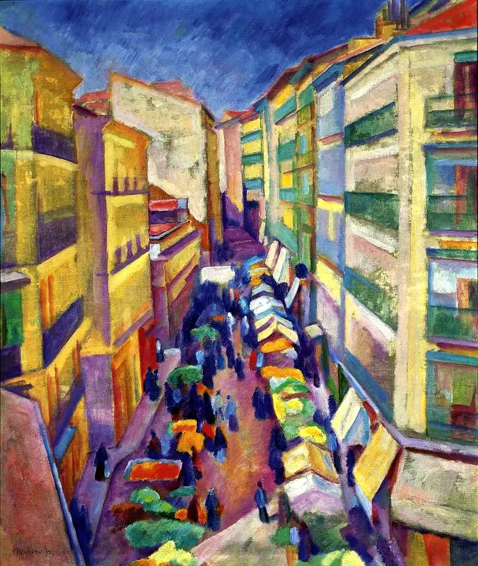 Rue à Madrid. - Józef Pankiewicz