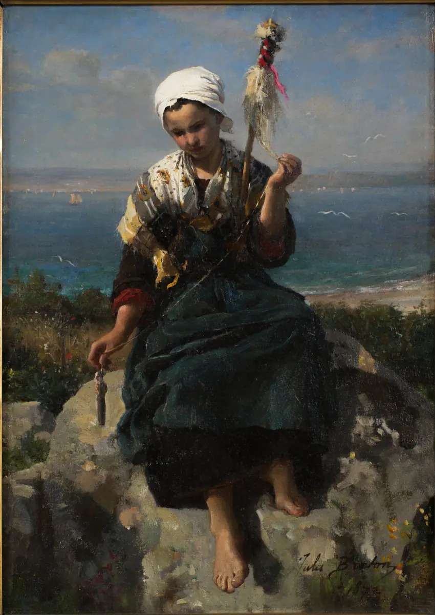 La Fileuse de lin - Jules Breton