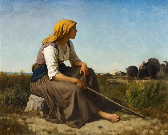La Gardienne de dindons - Jules Breton
