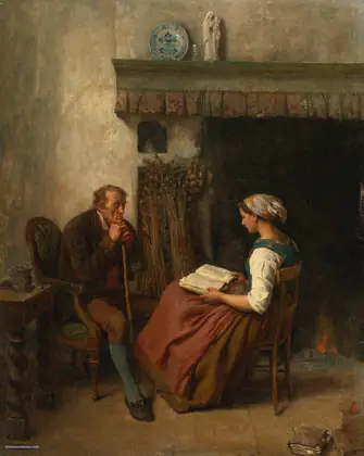 La Lecture - Jules Breton