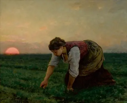 Une sarcleuse - Jules Breton
