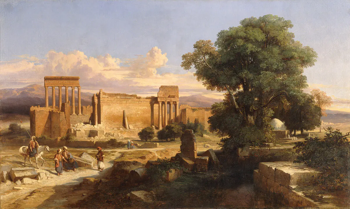 ruines de Balbeck - Jules Coignet