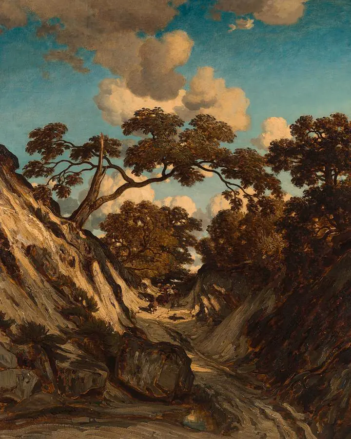 Le Chemin creux - Jules Dupré