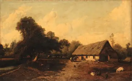 La Cour de ferme - Jules Dupré