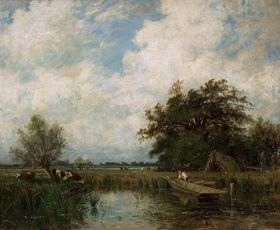 Paysage avec une mare - Jules Dupré