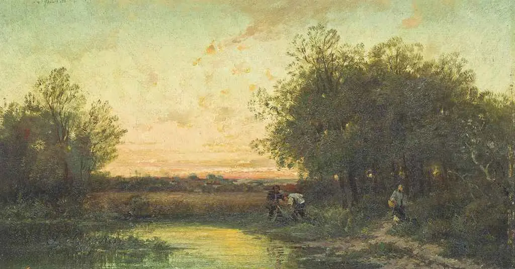 Soleil couchant sur l’eau - Jules Dupré