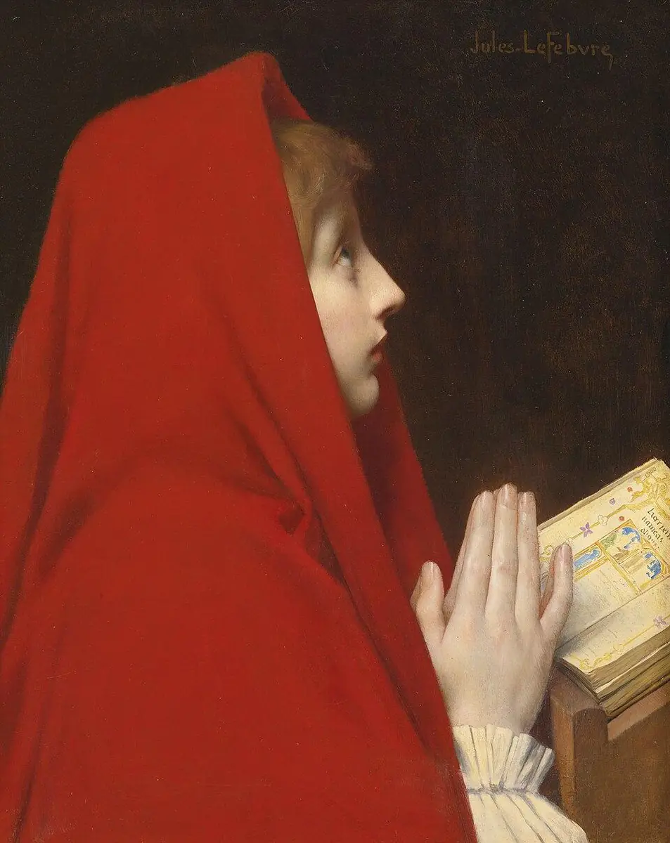 Le manteau rouge - Jules Lefebvre