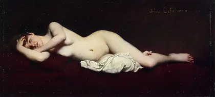 Nu allongé - Jules Lefebvre