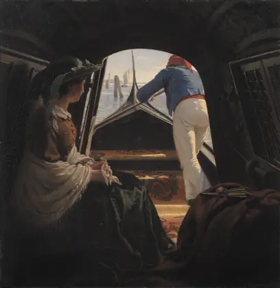 Une gondole - Julius Exner