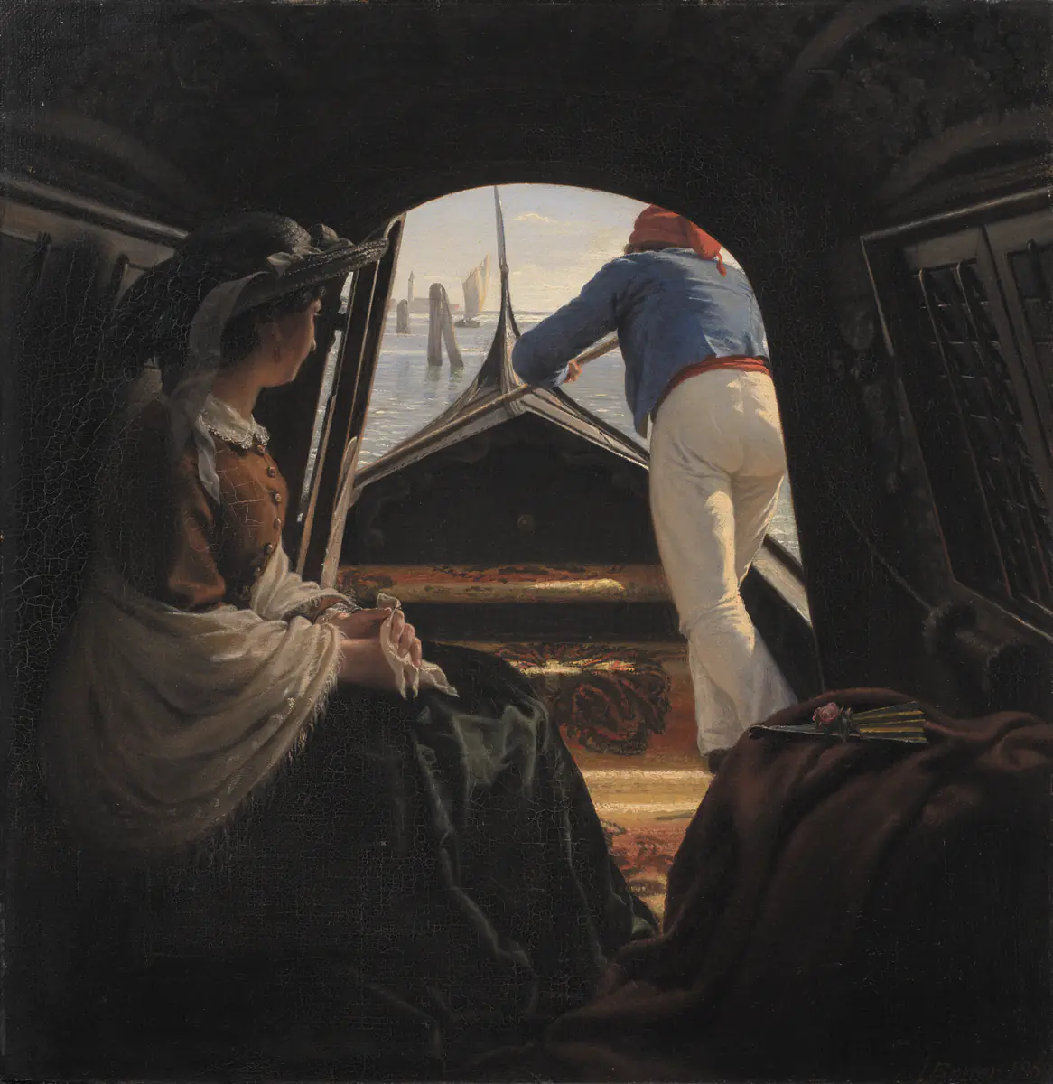 Une gondole - Julius Exner