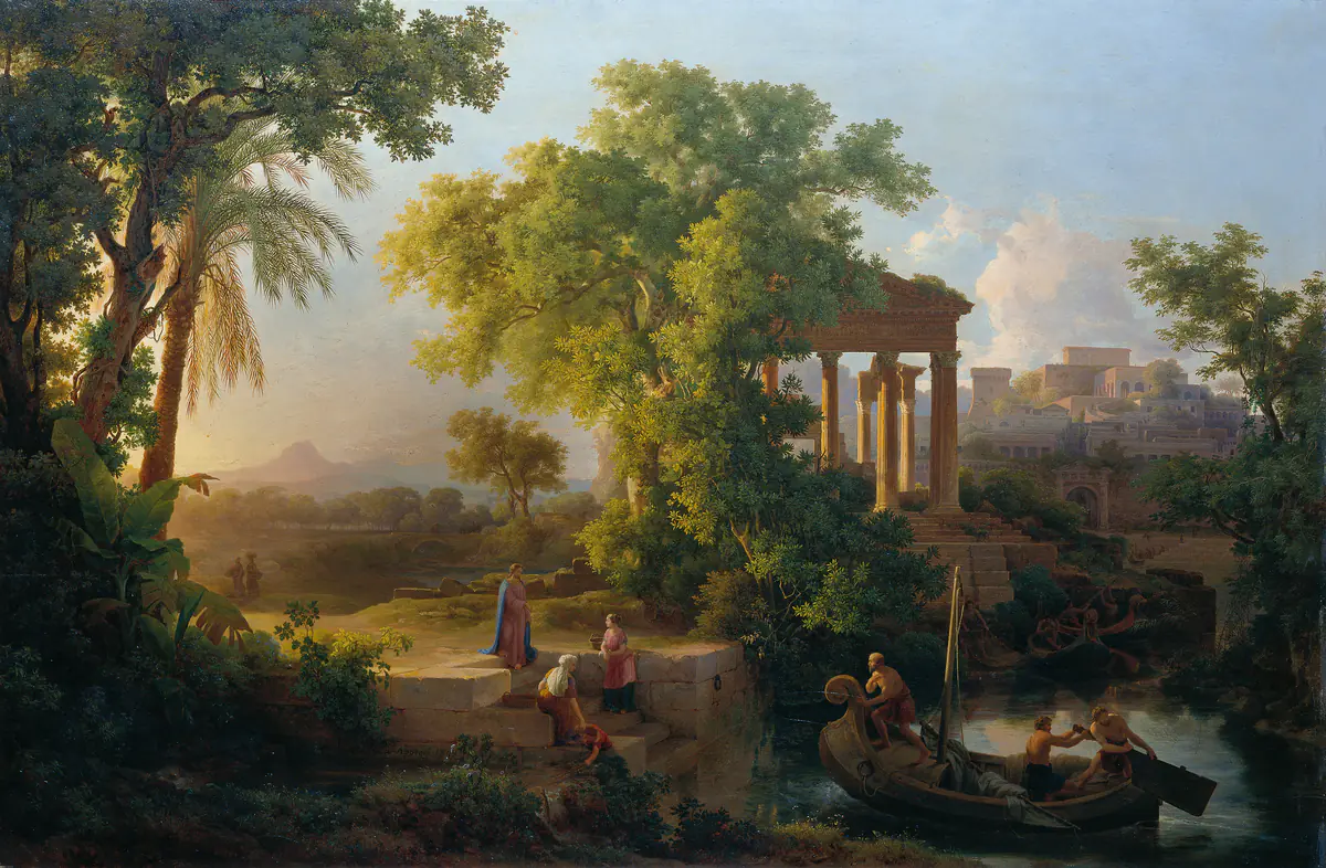 Paysage avec la Vocation de Saint Pierre - Károly Markó