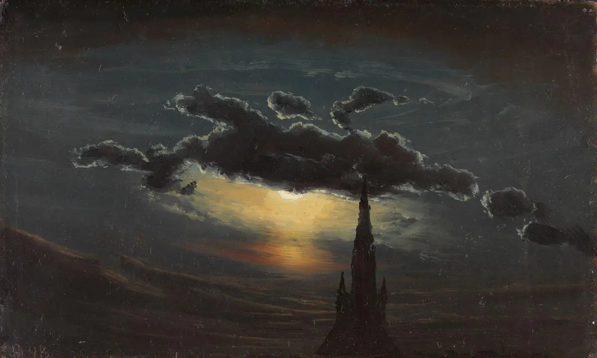 Étude des nuages au clair de lune - Knut Baade