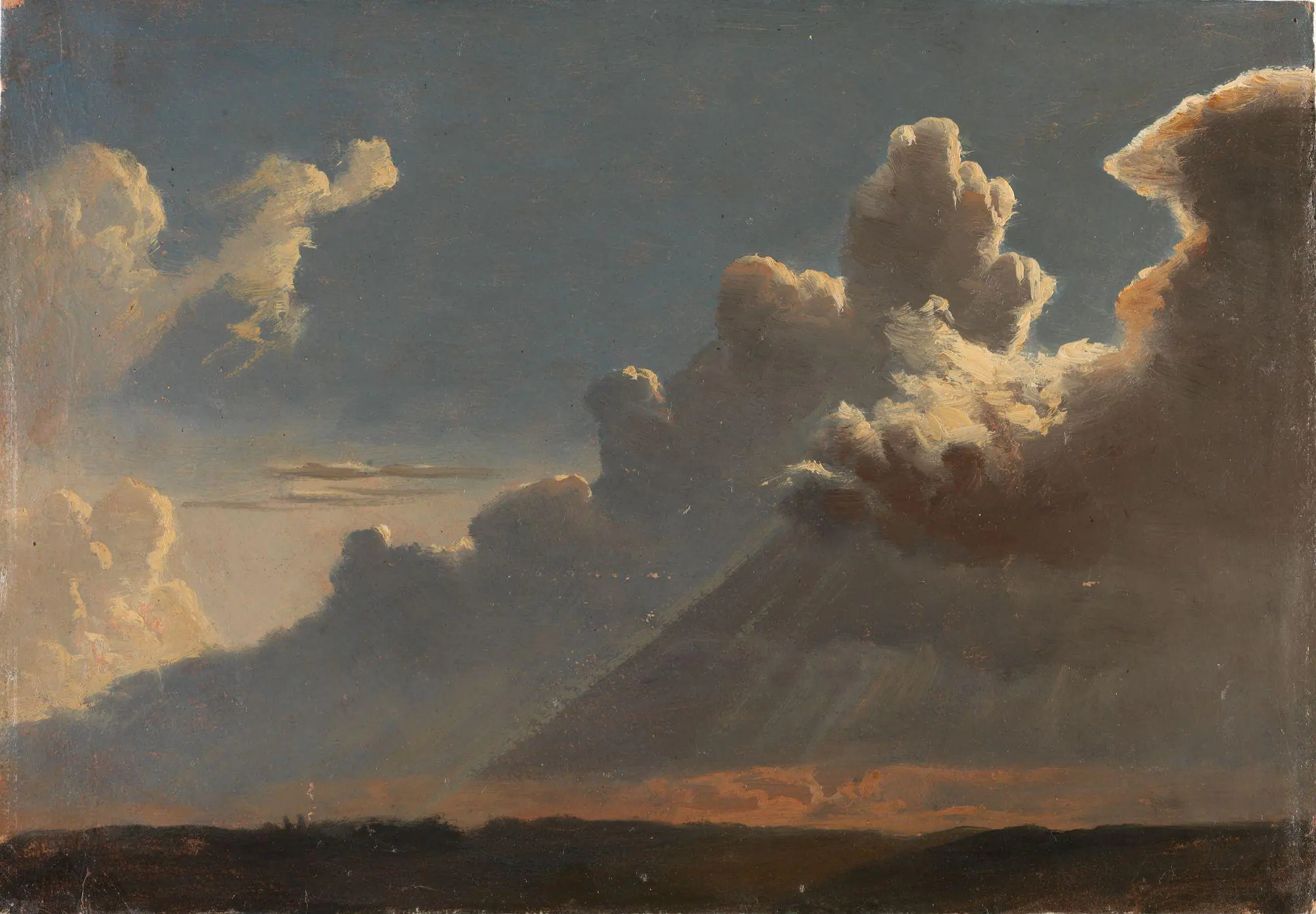 Étude de nuages au-dessus d'un horizon bas - Knut Baade