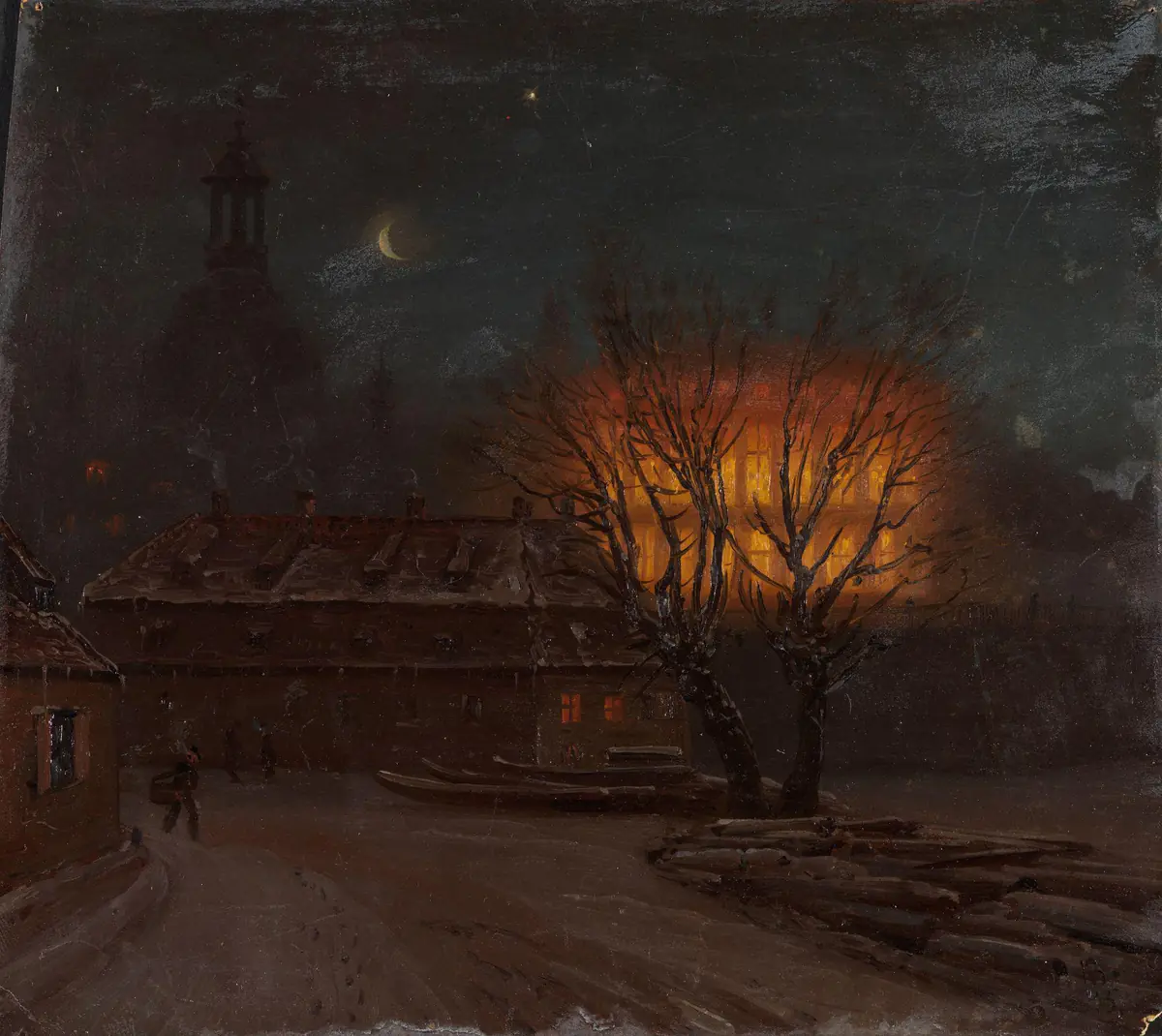 Soirée d'hiver à Dresde - Knut Baade